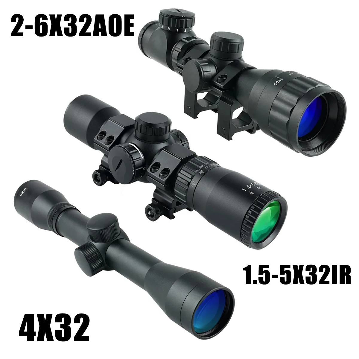 Crossbow Scope Sight - 2-6X32AOE арбалет короткие прицелы 4x32 1,5-5x32IR
