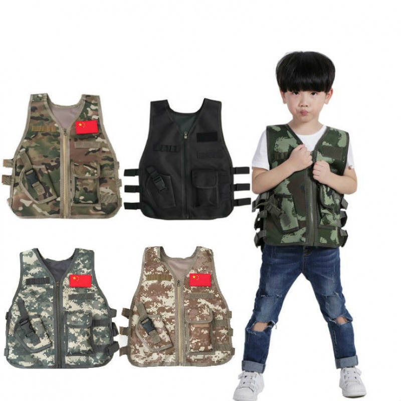 Outdoor Hunting Games For Kids - Детский камуфляжный тактический жилет для летних