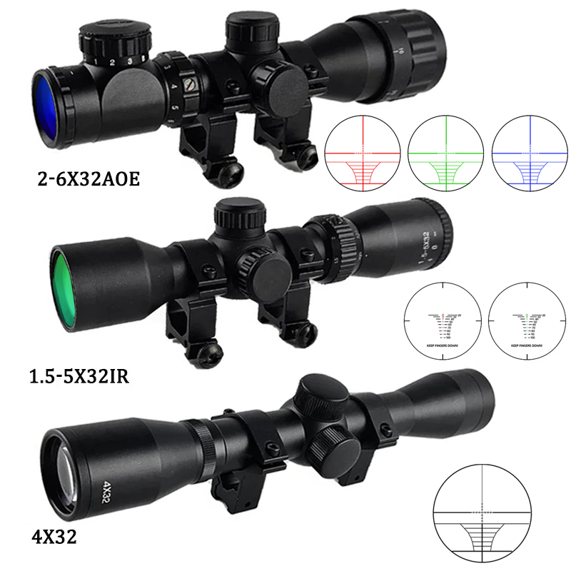 Crossbow Scope Sight - Тактический прицел 4x32 1.5-5x32IR 2-6X32AOE для