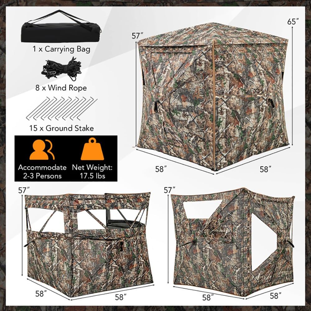 Hunting & Outdoor Supplies Carterton - Многофункциональная разборная охотничья палатка 5-в-1 для