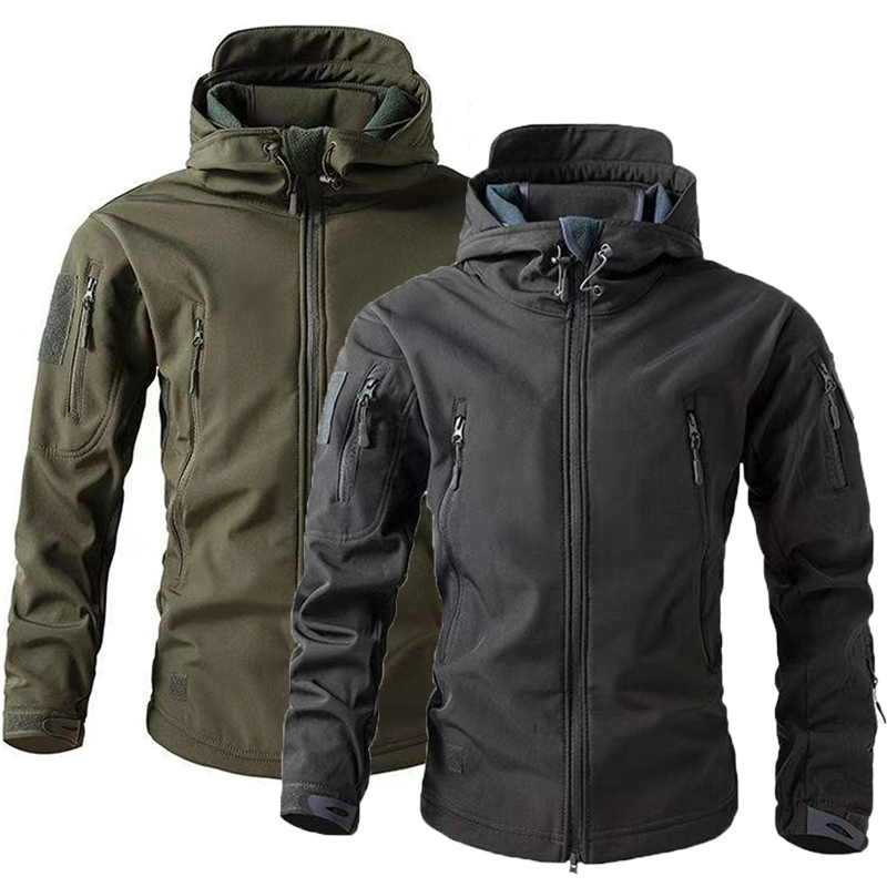 Outdoor Hunting Coat - Мужские зимне-осенние теплые куртки-карго из софтшелла