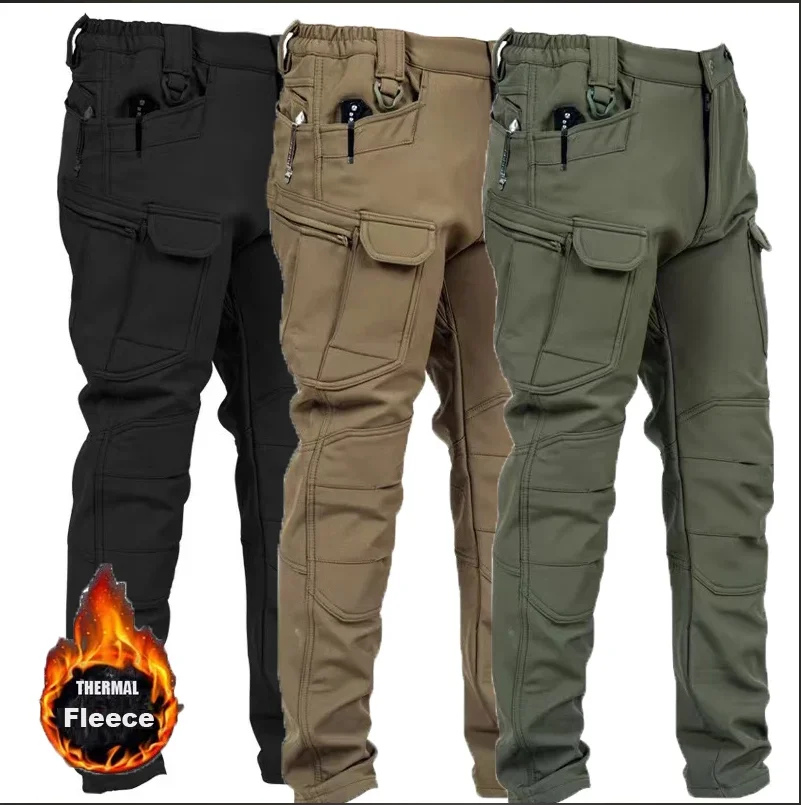 Outdoor Hunting Pants Women - Мужские осенние брюки 4XL из софтшелла,