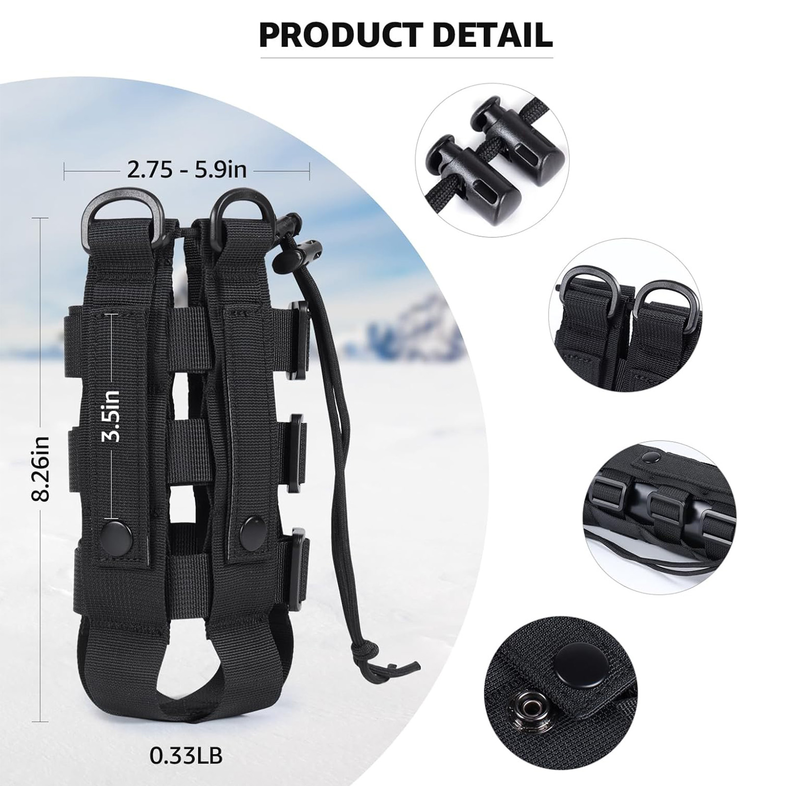Мягкий держатель для бутылки M – обзор и цена Outdoor Hunting Backpack